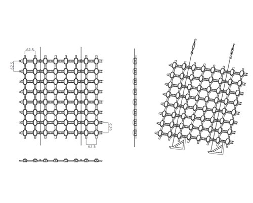 Flexible LED Mesh Screen