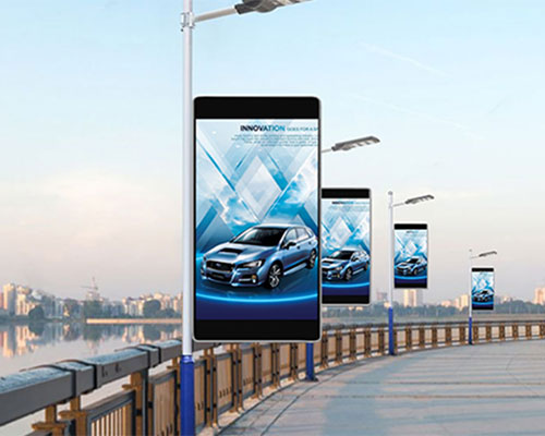 Street Light Pole LED Display