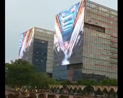 	Raymai Flexible LED Screen In China Beijing Construction
