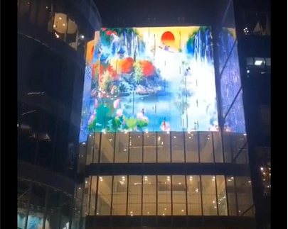 Raymai Flexible LED Screen In China Guangzhou First Mall	
